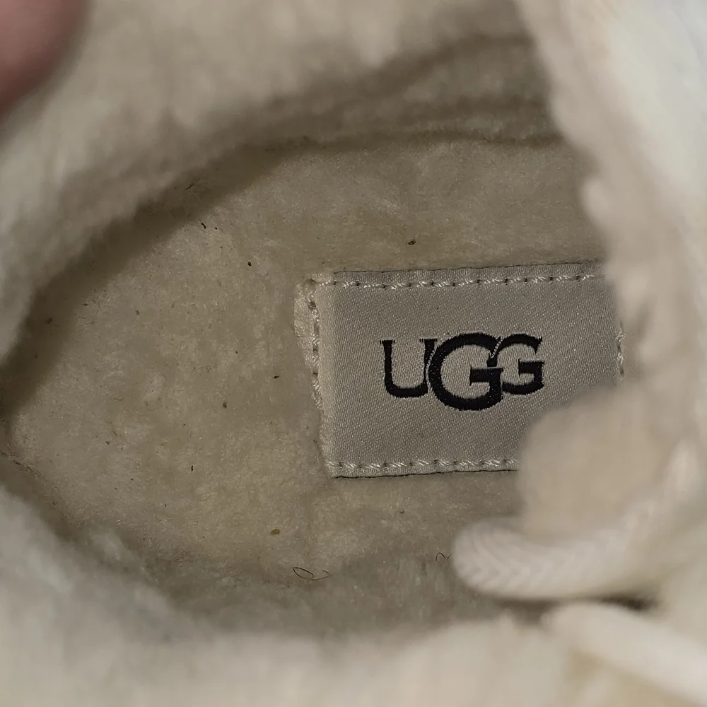 UGG NEUMEL CHOPD CHUKKA ANKLE BOOT WHITE LEATHER MENS SIZE 9 EUC - Picture 6 of 10